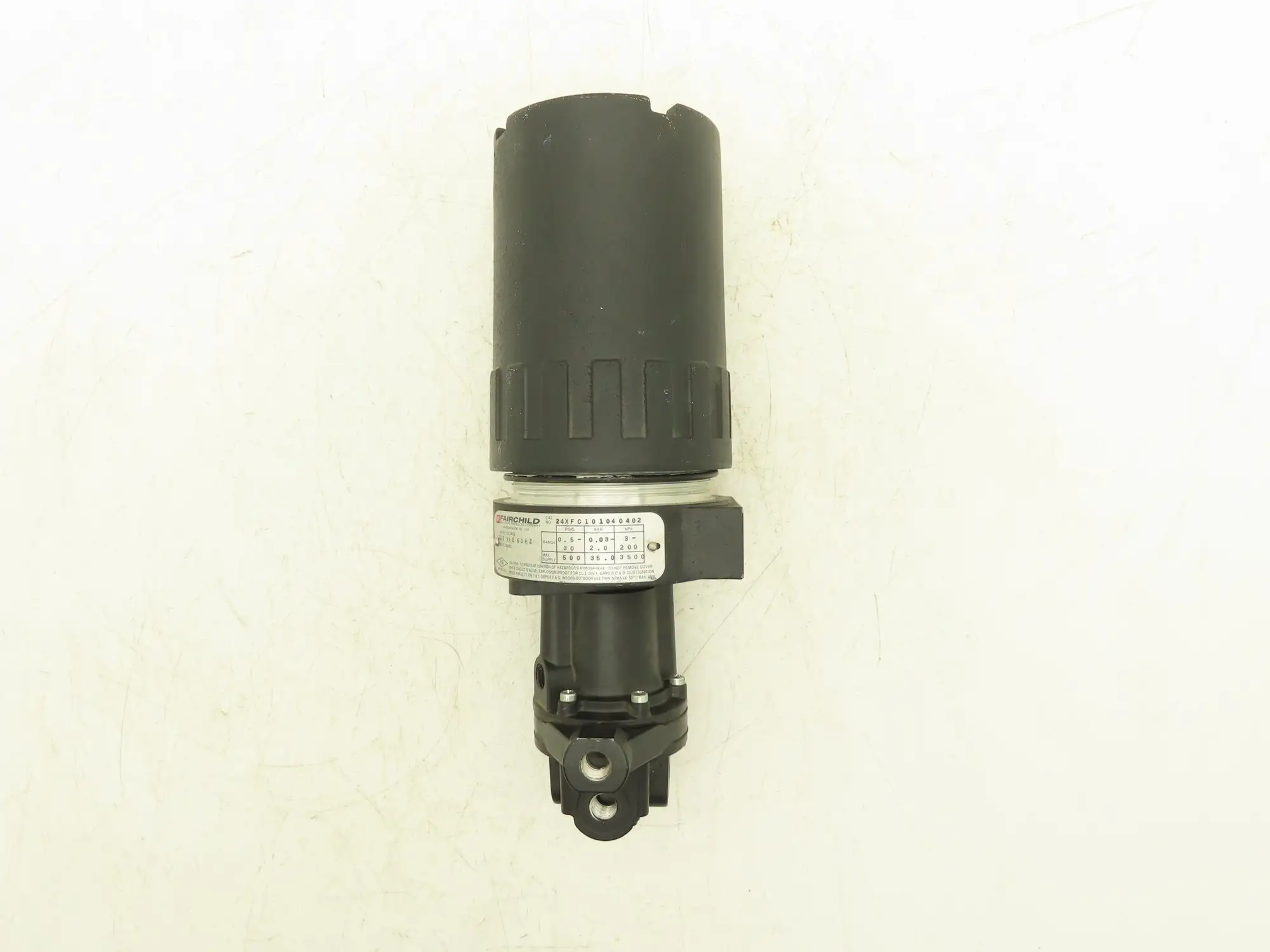 Fairchild 24XFC101040402 Motorized Pneumatic Regulator 1/8"NPT .5-30PSI Haz Loc