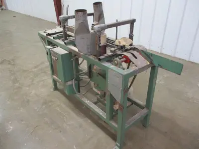 CLINE MACHINE DOUBLE-SIDED FEED-THRU "PUMP/PNEUMATIC SLEEVE" SMALL PARTS SANDER