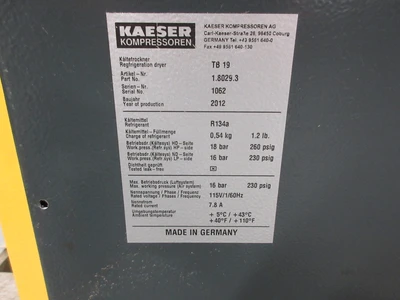 Used KAISER TB-19 Air Dryers Minnesota US | Machinesused.com #1332074