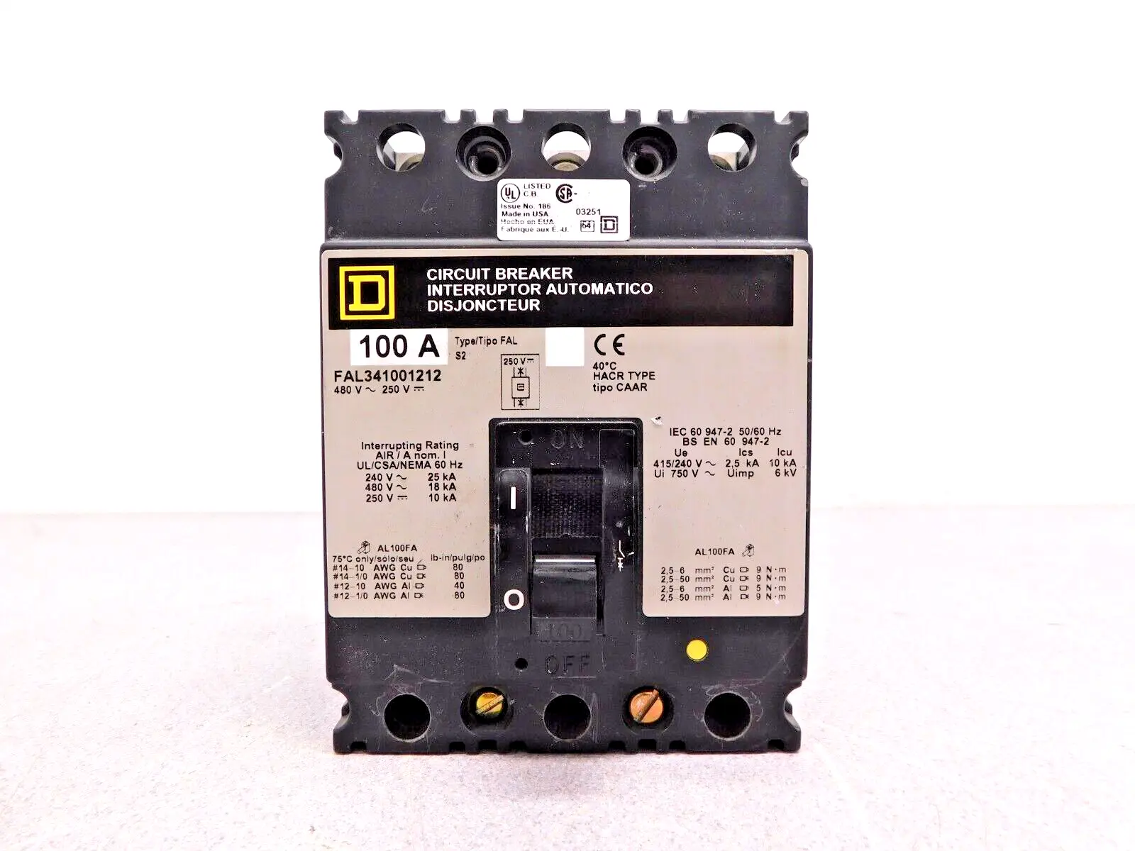 Used Square D FAL341001212 Circuit Breakers Ohio US | Equipment Recovery Corp. #1331037