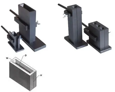 GOLDPRO® CAST IRON INGOT MOLD MELTING FLASKS FOR PLATE & WIRE