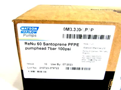 NEW WATSON MARLOW OM3.3200.PFP PUMP HEAD OM33200PFP