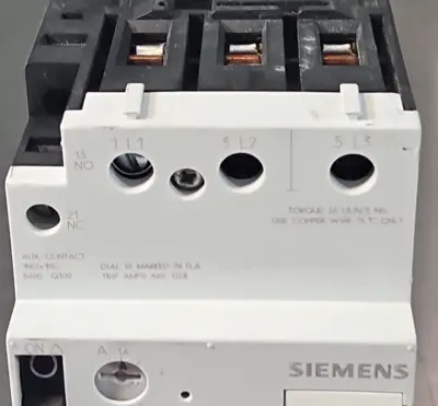 Siemens 3VU1600-1MH00 Manual Motor Stater 600VAC 3-Phase 29A loc4B12