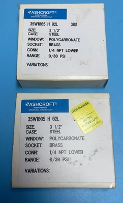 NEW Ashcroft 35W1005 H 02L
