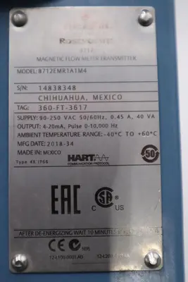 Emerson Rosemount 8712 Transmitter Magnetic Flowmeter 8712EMR1A1M4 STOCK H1893