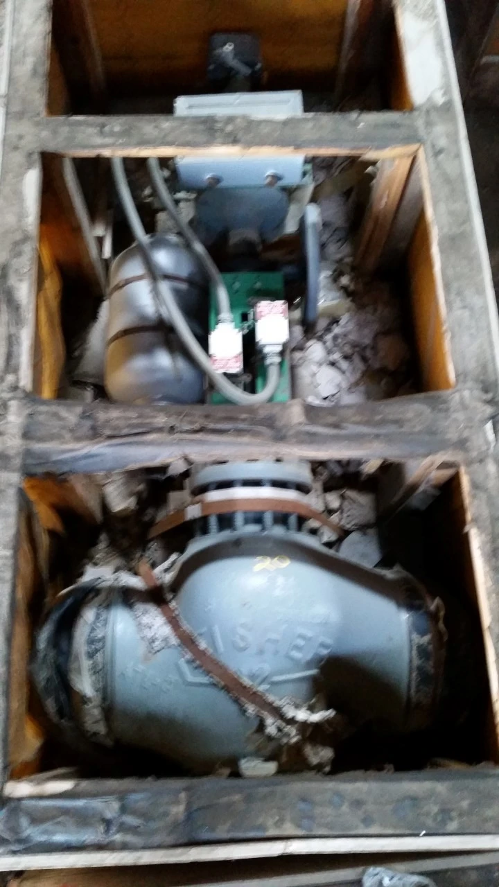 Fisher 12" X 6" 600 Class, WCB Steel Butt Weld Control Valve