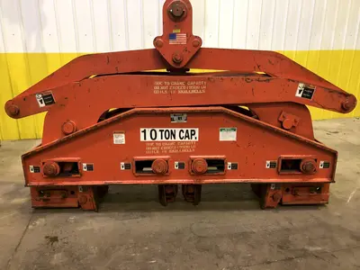 20,000 LB 10 TON BUSHMAN  MODEL #6107 DOUBLE RIM VERTICAL COIL LIFTING TONG SCISSOR TYPE COIL LIFT, NEW 2007: STOCK #15814