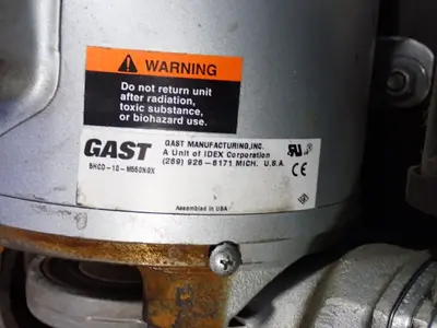 Gast 3/4 Hp Vacuum Pump