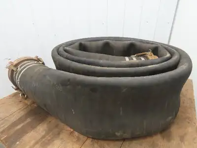 8"x 25' Rubber Nylon Suction Hose Female PT 80C Brass Camlock Coupling