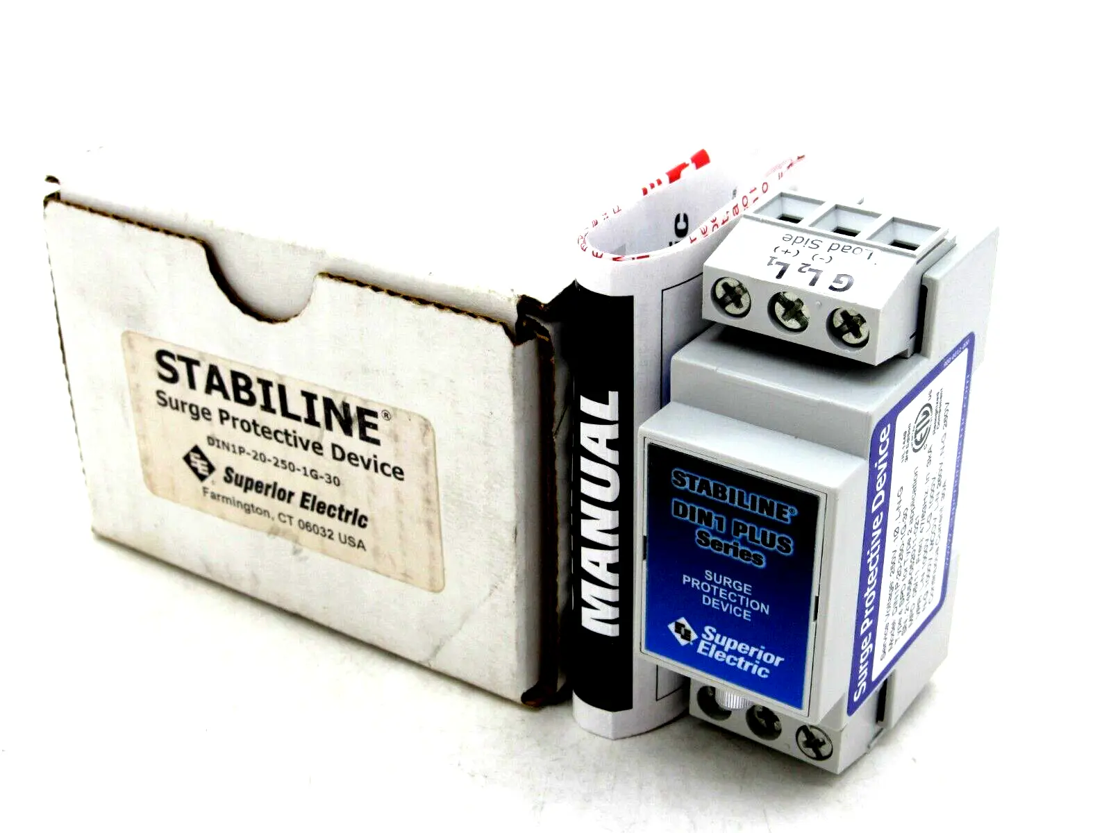 NEW SUPERIOR ELECTRIC DIN1P-20-250-1G-30 SURGE PROTECTOR DEVICE DIN1P202501G30