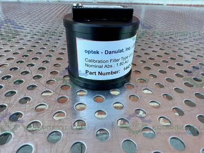 USED OPTEK / DANULAT 1442-0025-0202-33 CALIBRATION FILTER UV-L180, 1.80 AU