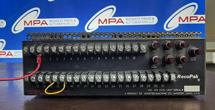 Used MINSTER 490-0226 Industrial Controls Michigan US | Midwest Press and Automation #622809