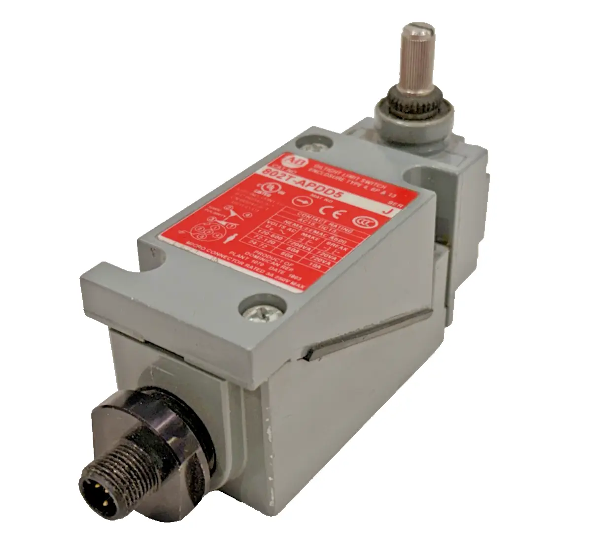 ALLEN BRADLEY 802T-ATPDD5 LIMIT SWITCH SER.J 802TATPDD5 NEW SURPLUS