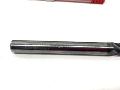 USED ACCUPRO SQUARE END MILL: 3/8" DIA, 3" LOC, 4 FLUTE, SOLID CARBIDE