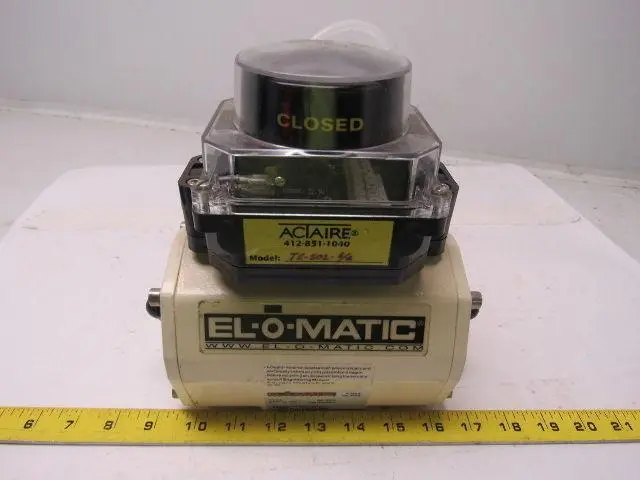 El-O-Matic ED 100/A Double Acting Pneumatic Valve Actuator W/ Actaire Controller