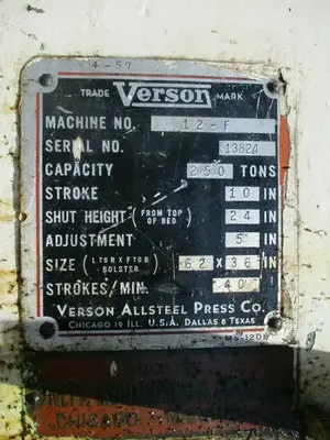 USED VERSON 12F