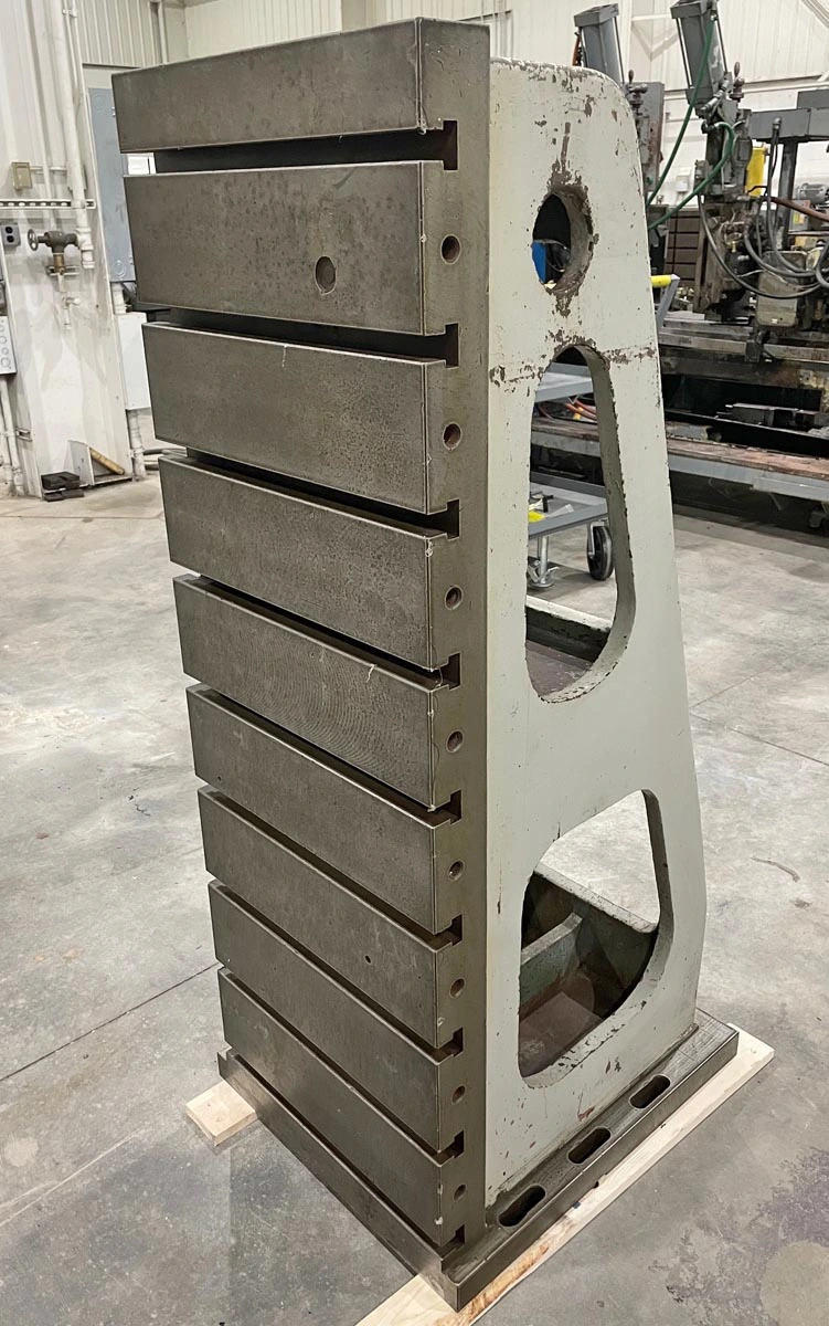57″ X 20″ DEVLIEG COPY CAST IRON T-SLOTTED ANGLE PLATE