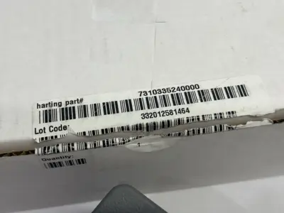 USED HARTING HEAVY DUTY POWER CONNECTOR, HOOD & INSERT HAN KIT 24B