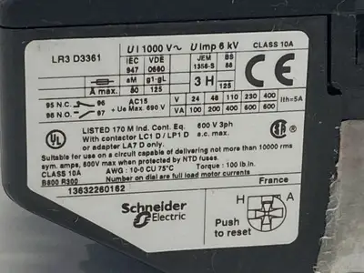 LR3D3361 | Schneider Electric  TeSys Deca Thermal Overload Relay 55-70A - Used