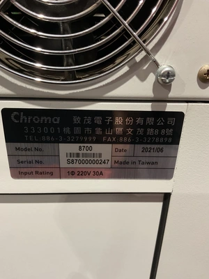 USED CHROMA 8700