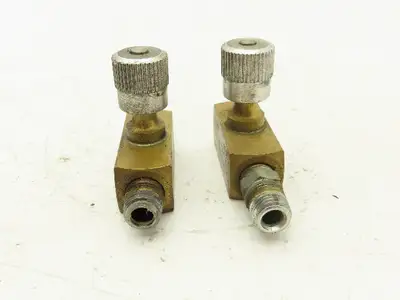 Parker PN400B Flow Control Needle Valve 1/4" NPT 2000PSI Lot of 2