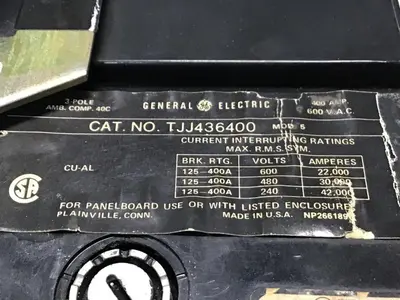 Used GENERAL ELECTRIC / GE TJJ436400 Circuit Breakers Michigan US | Ideal Machinery #1310401