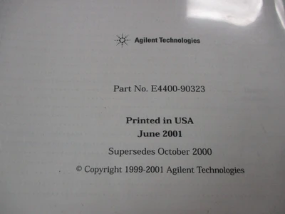 USED AGILENT TECHNOLOGIES Does Not Apply