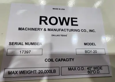 USED STRILICH 60" X .090" X 30,000 LB