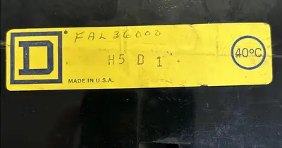 Used SQUARE D FAL36000 Miscellaneous Equipment (Electrical & Power) | Surplus Asset Holdings #1202847