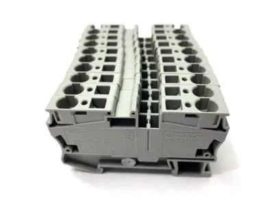 USED PHOENIX CONTACT FEED-THROUGH TERMINAL BLOCK 3031487 LOT OF 10