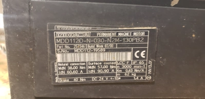 Rexroth Indramat Servo Motor MDD112D-N-030-N2M-130PB2