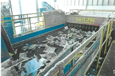 USED BOLLEGRAAF PAPER SORTING SYSTEM