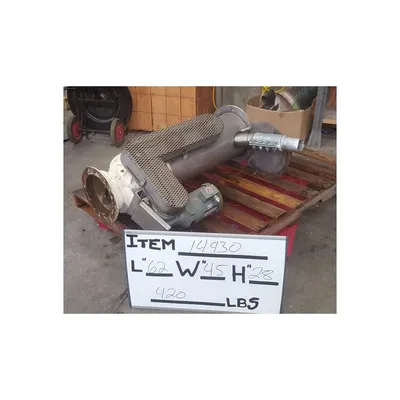Used 10x12 Semco Rotary Air Lock, W/ Dual Shaft Agitated Hopper