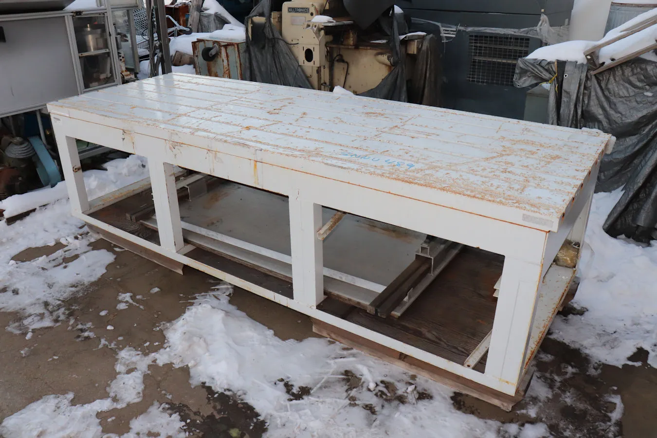 10'L x 41 5/8"W Heavy Duty T Slotted Table