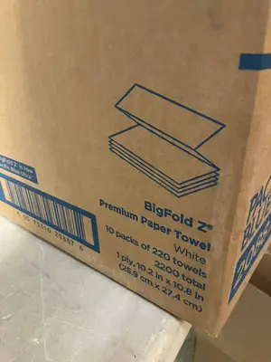 Premium White Folded Towels