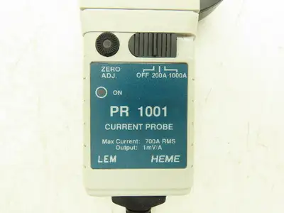 LEM HEME PR 1001 Current Probe 700A RMS Max Current 1mV/A Output