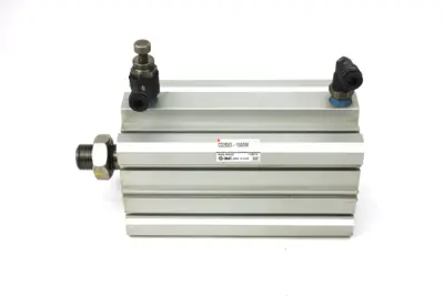 SMC CQ2B63-100DM Pneumatic Compact Cylinder, 63mm Bore, 100mm Stroke