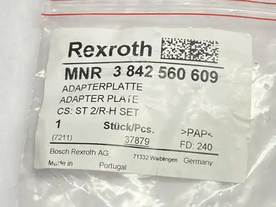 New | in-Stock Bosch Rexroth Adapter Plate CS: ST 2/R-H SET Conveyor Parts Michigan US | Maverick Industrial Sales #1502348