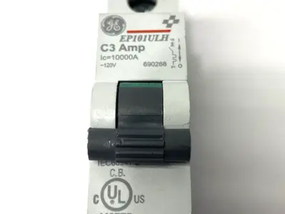 New | in-Stock GE Miniature Circuit Breaker 1-Pole 120V LOT OF 2 Circuit Breakers Michigan US | Maverick Industrial Sales #1389826