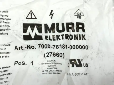 New | in-Stock Murrelektronik Female Connector 7/8", Field-Wireable, 4-Pole Electrical Fittings Michigan US | Maverick Industrial Sales #1487727
