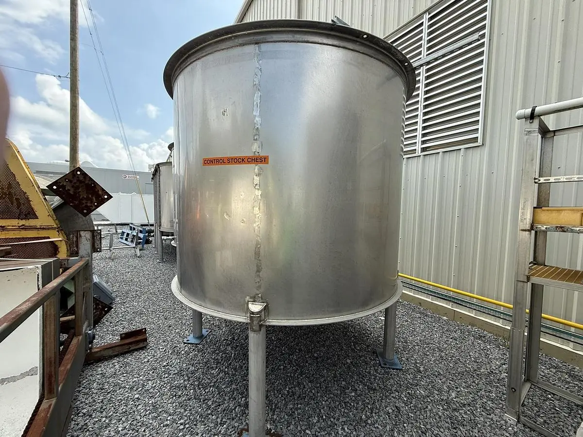Used STAINLESS STEEL TANK Vertical Single Wall Tanks Pennsylvania US | Global Equipment International, LLC #1284553