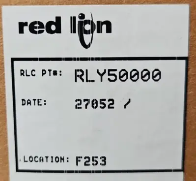 Red Lion RLY5000 Solid State Power Unit. Loc4E32