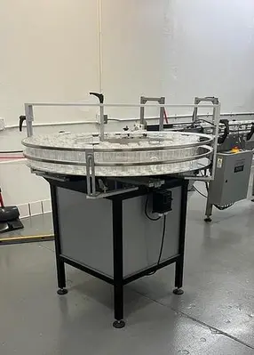 Table, Accumulation, Rotary Unscrambling, 42", Stainless Steel, Variable Speed #C745457