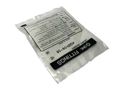 NEW SMC ONE-TOUCH PUSH TO CONNECT MALE ADAPTOR 6MM TO 8MM PACKAGE OF 10