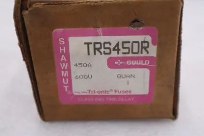 Gould Shawmut Tri-onic TRS450R 450 Amp 600 Volt Time Delay  Fuse STK GF342A