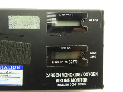 Air Systems International CO2-91 Carbon Monoxide / Oxygen Airline Monitor