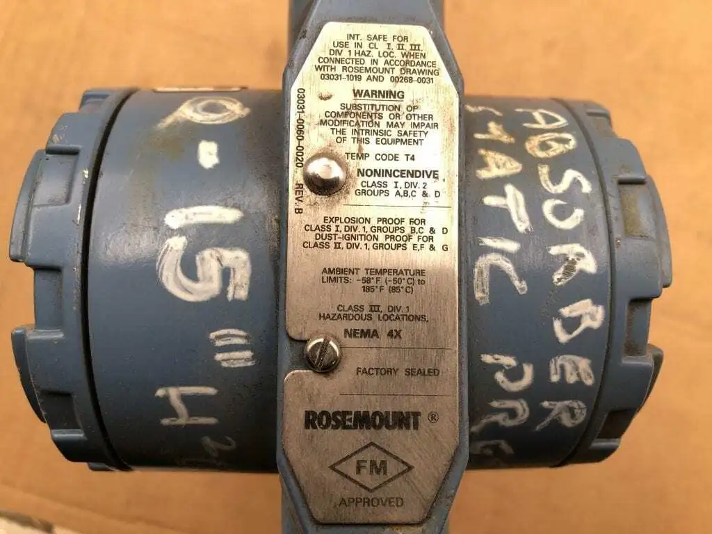 Rosemount 3051CD Coplaner Differential Pressure Sensor 1A22A1ABK5 2000PSI