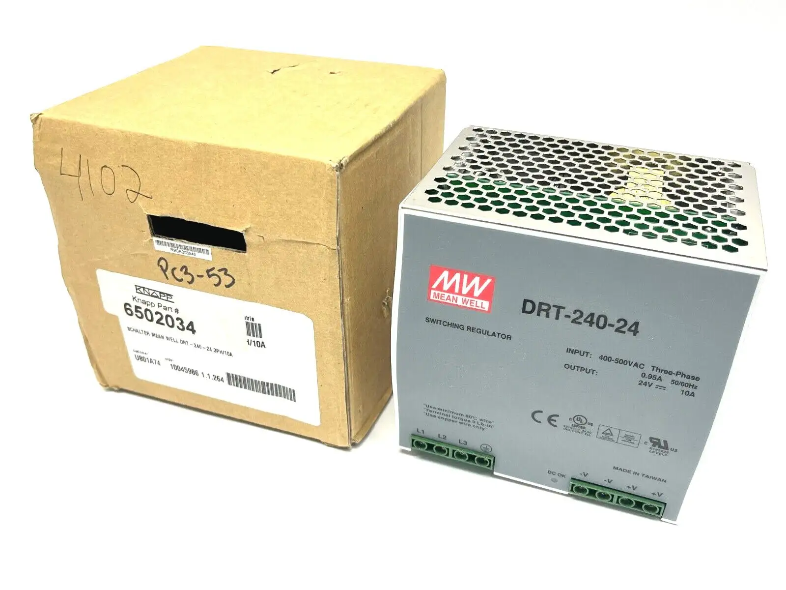 DRT-240-24 | Mean Well  Switching Regulator 10A 24V - New Other