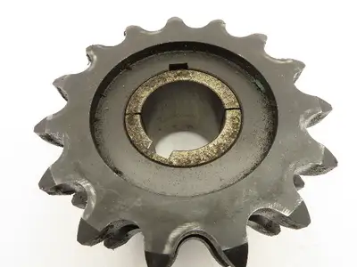 Double Roller Chain Sprocket 15-Tooth 1.25" Pitch 2" Bore
