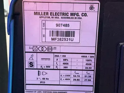 Used MILLER INVISION 450 MPA Welding Machinery (Other) Ohio US | HGR 24 #1411960